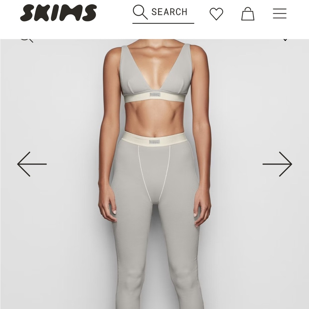 SKIMS Light Gray Lounge Pants